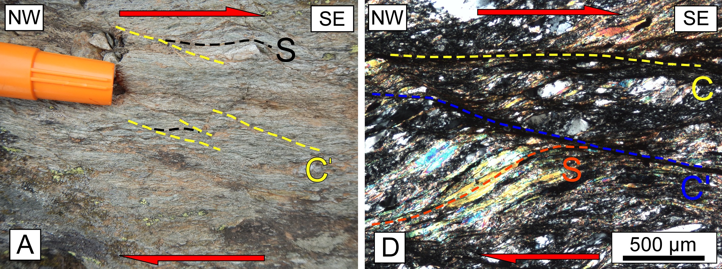 Ultramylonites of the Ferriere-Mollières shear zone
